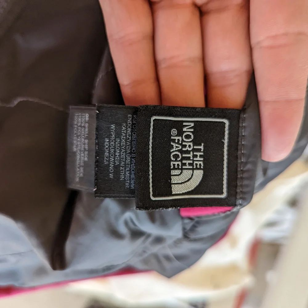 The north face jacket reversible‎ fleece nylon girls size xl